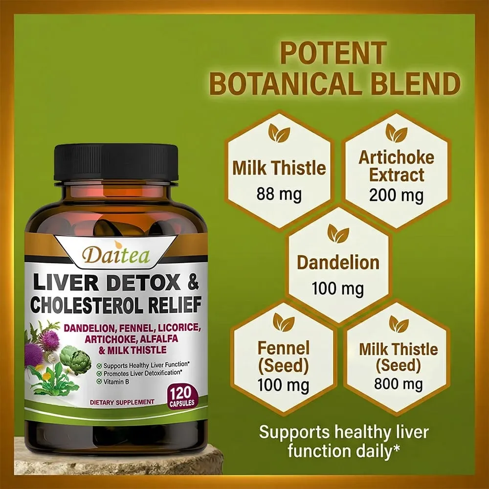 Liver Cleanse Detox & Repair - with Artichoke Dandelion Liver & Kidney Health Liver Cleanse Detox & Repair
