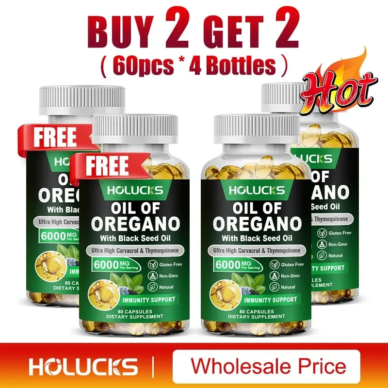Oregano Oil Softgels Promote Digestion Gut Health Immune & Energy Support Anti-oxidation Organic Foods Supplement Non-GMO