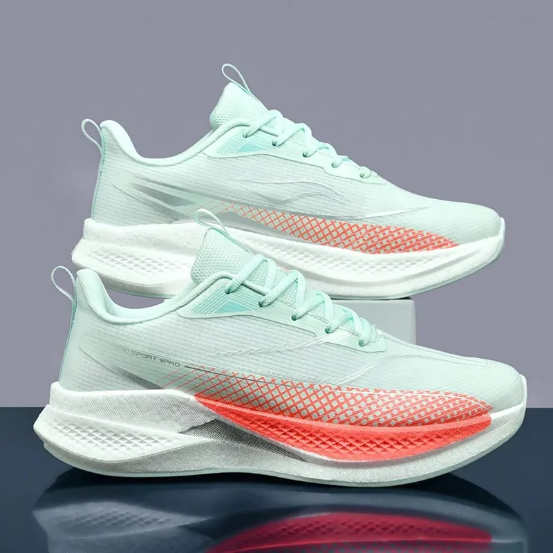 Men Casual Sports Running Shoes Carbon Board Marathon Training Breathable Women's Jogging Athletic Nonskid Walking Sneakers