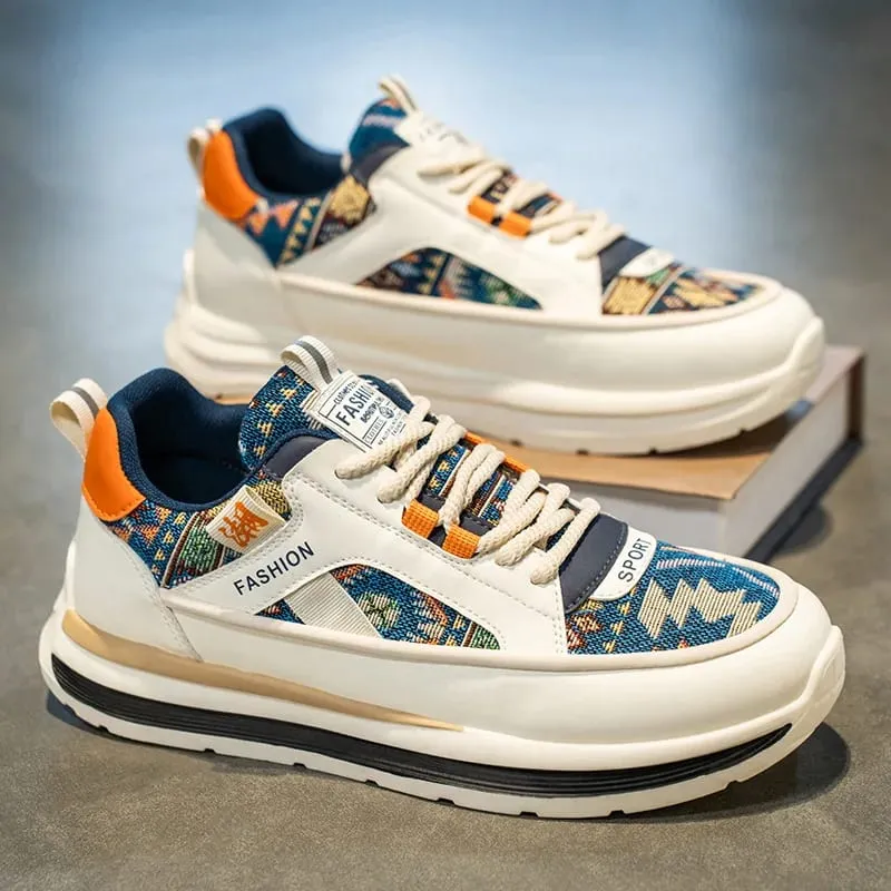 Luxury Men Trendy Casual Sneakers Outdoor Comfortable Platform Vulcanized Shoes Non Slip Wear-resistant Men Running Shoes Hombre