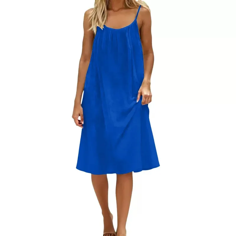 Beach Vacation Dress Short Backless Beach Skirt for Women Summer Holiday Casual Fashion Mini Dress — image 12