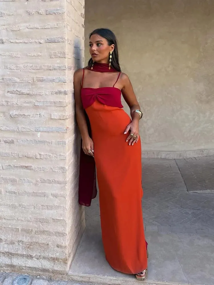 Solid Color Strapless Ribbon Women Summer Dress Sexy Sleeveless Backless High Waist Slim Maxi Vestidos 2026 Lady Vacation Outfit