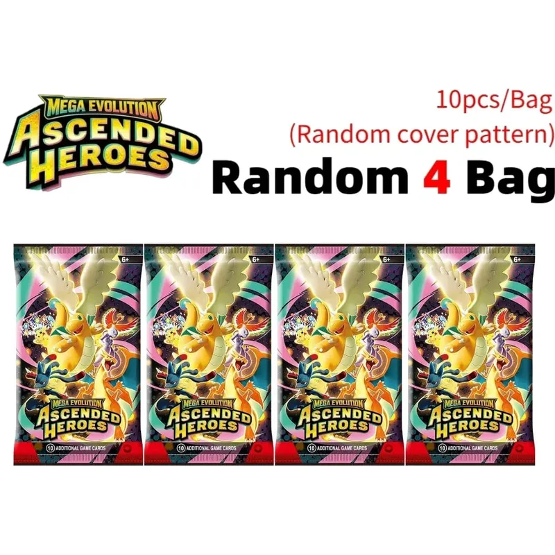 fun 40-360Pcs/Set Pokemon Card MEGA EVOLUTION Phantasmal Flames English Booster Battle Card Anime Fans Kids Birthday Gift Toy