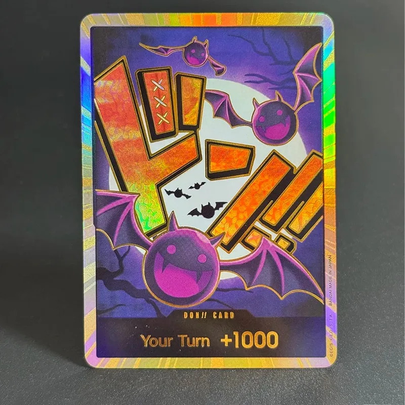 10PCS DON OPCG English TCG Gold DON!!! Collection Cards Zoro Ace Doflamingo Rebecca FOIL NM Refraction Flash Cards ToyGifts OPCG