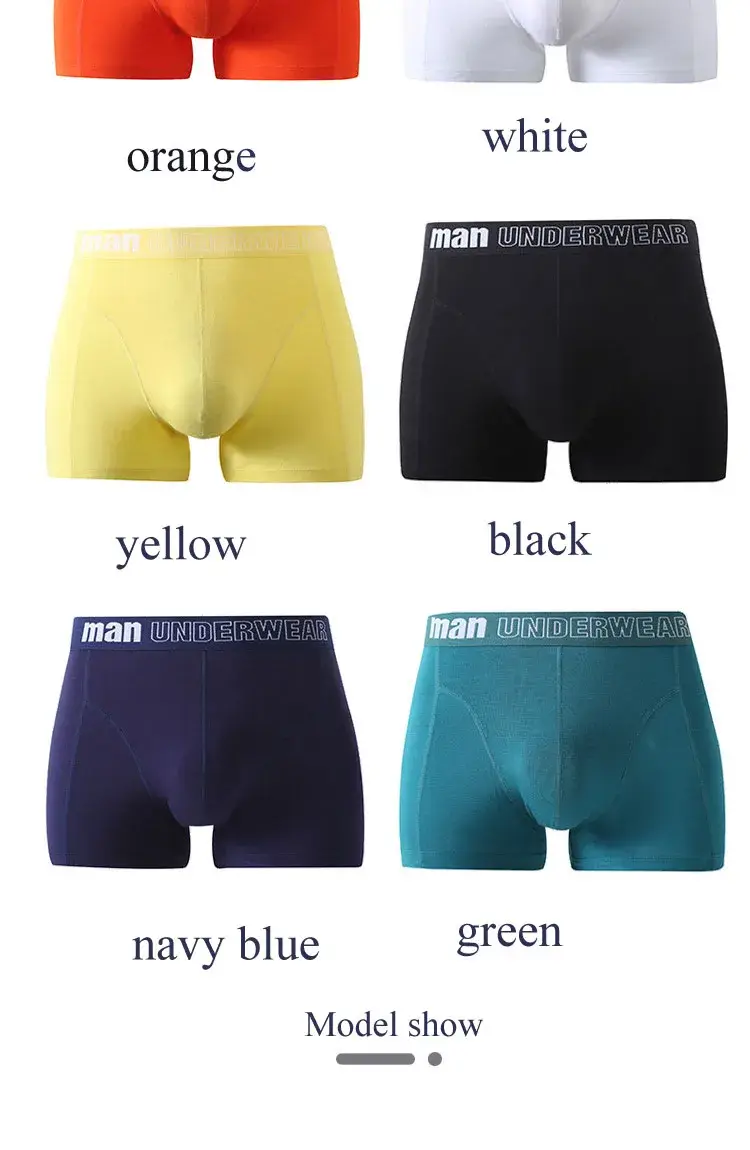 Plus Size 5xl 6xl 7xl Bamboo Underwear Mens Boxers Sexy Panties Summer Bamboo Fiber Boxer Briefs Mid Rise Underpants Cuecas