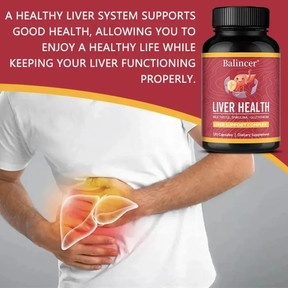 Liver Cleansing Detox Capsules Health Liver Support Colon Cleansing Repair Natural Herbal with Dandelion Milk Thistle