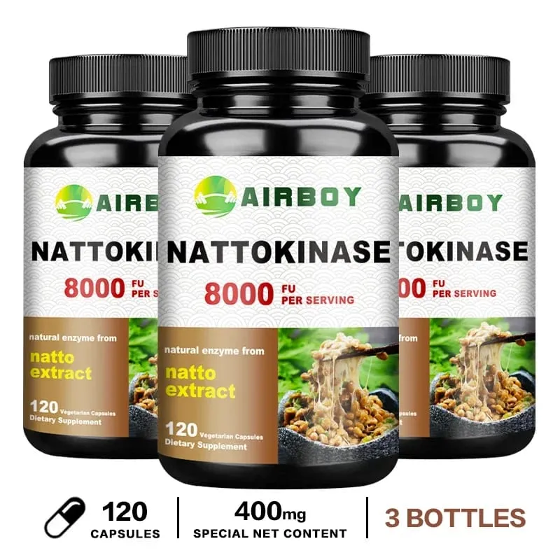 Nattokinase - Beauty and Skin Care Promotes Blood Circulation Maintains Blood Pressure Balance Supports Heart Health