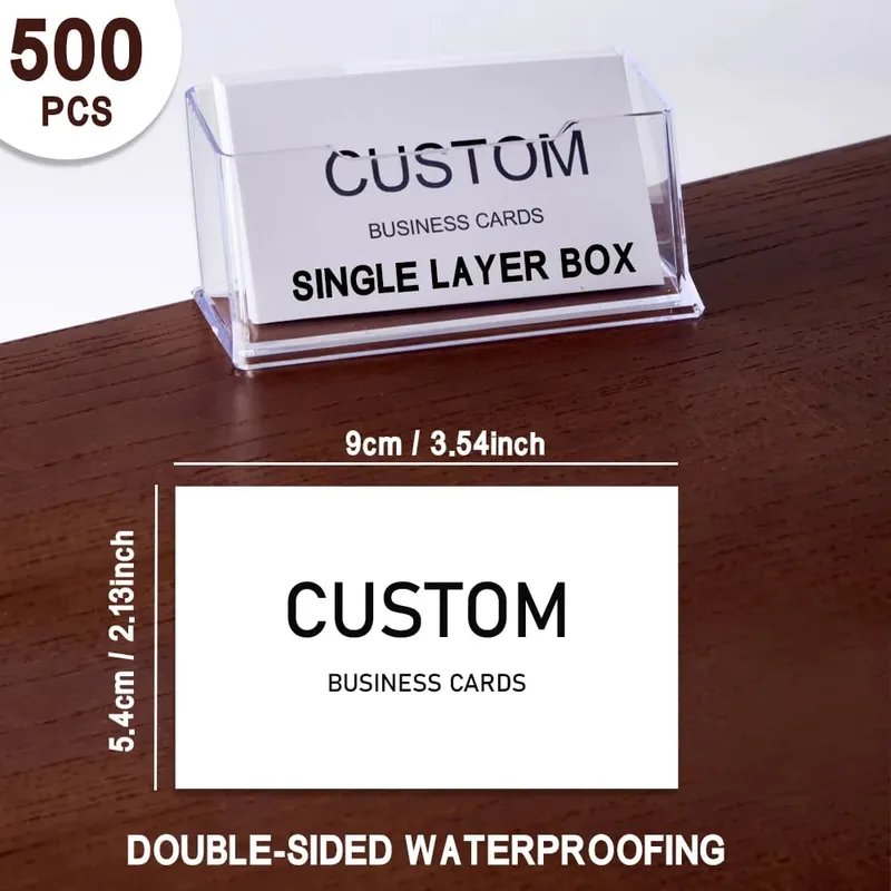 200pcs Custom Business Cards/Cards Desktop Business Cards Thank You Cards Matte Film
