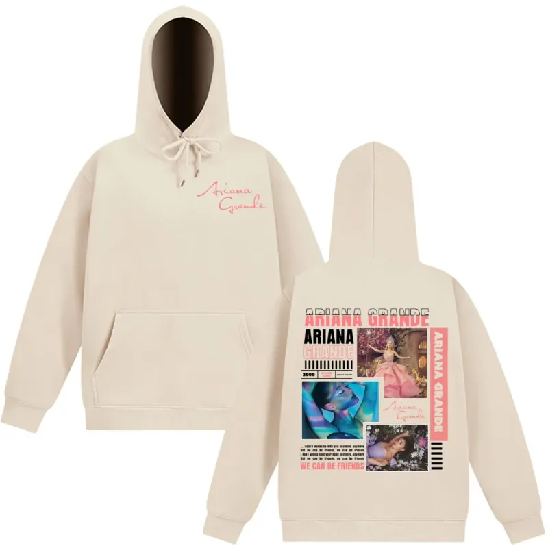 Singer Ariana Grande Album Cover Aesthetics Hoodies Men Women Fashion Sweatshirt Autumn Winter Long-sleeved Vintage Pullover Top