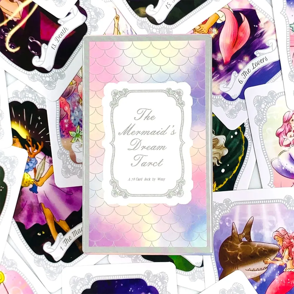 The Mermaid's Dream Tarot Cards 78 Beautiful Tarot Cards For Divination Party Game Ideal for Travel Spiritual Practices & Gift