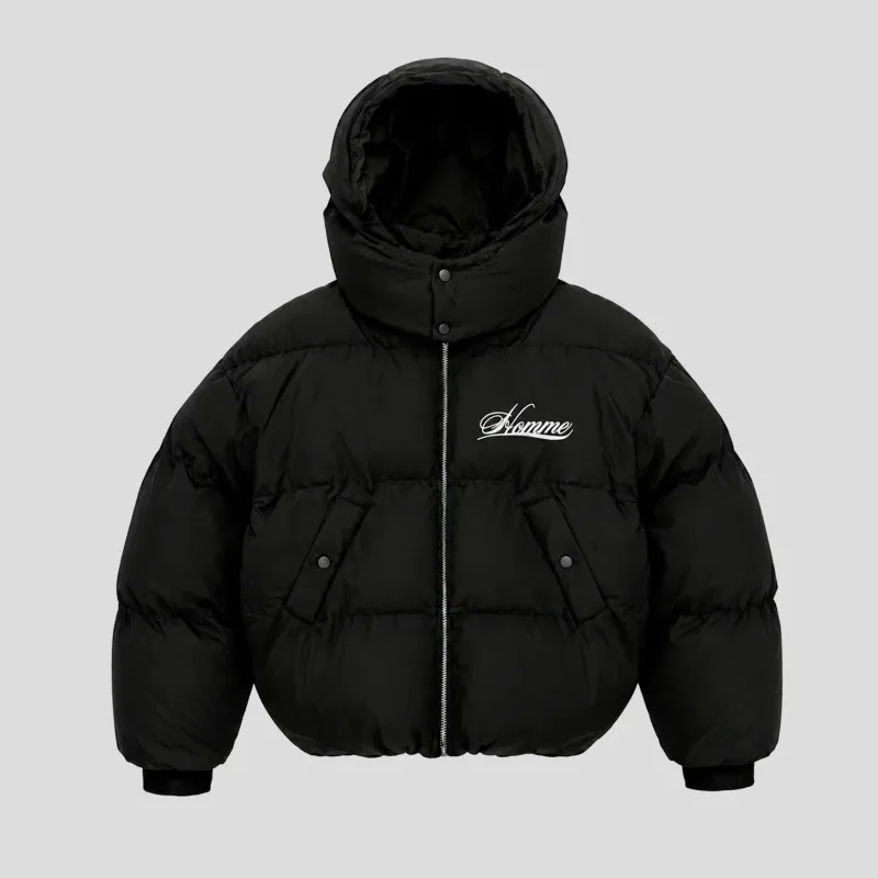 Autumn Winter Cotton Warm Windproof Hoodie Y2k Men Women Street Casual Zipper Jacket Fashion Trendy Thick Versatile Cotton Coat