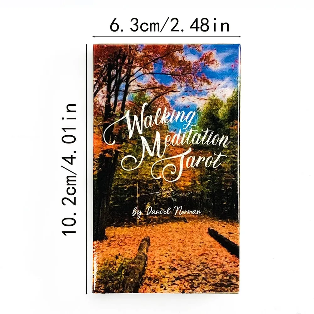 Walking Meditation Tarot Deck 78 Cards Forest Nature Tarot Cards Divination Meditation Spiritual Guidance Gift For Tarot Lovers