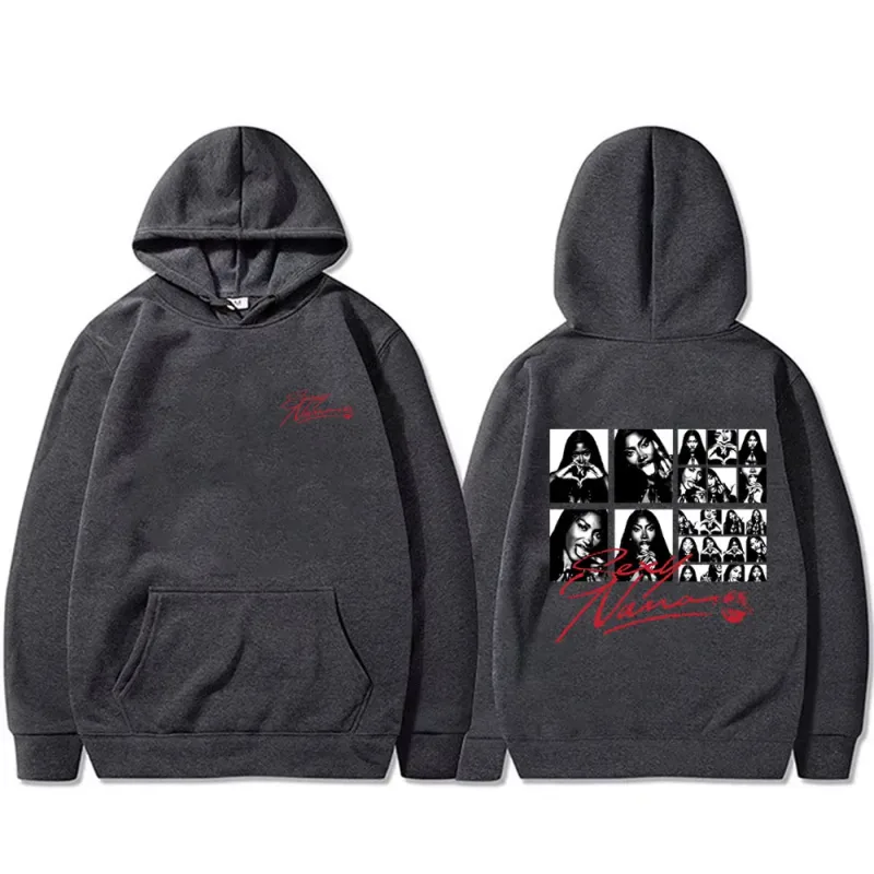 Rapper Aya Nakamura Sexy Nana Hoodie RnBoi My Eyes Only Flashback Sweatshirt Men Women Hip Hop Retro Oversized Pullover Hoodies