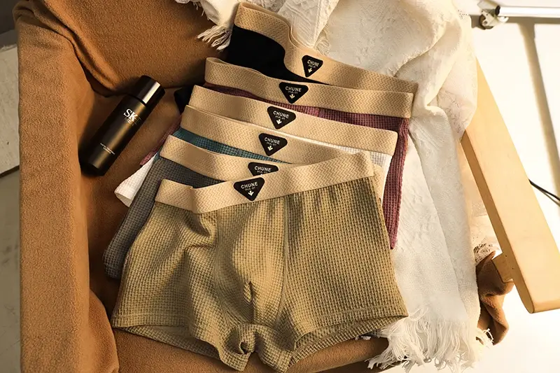 4pcs Men's Boxer Shorts Ice Silk Underwear Underpants Cool Breathable Sexy Slim Panties Mesh Lingerie