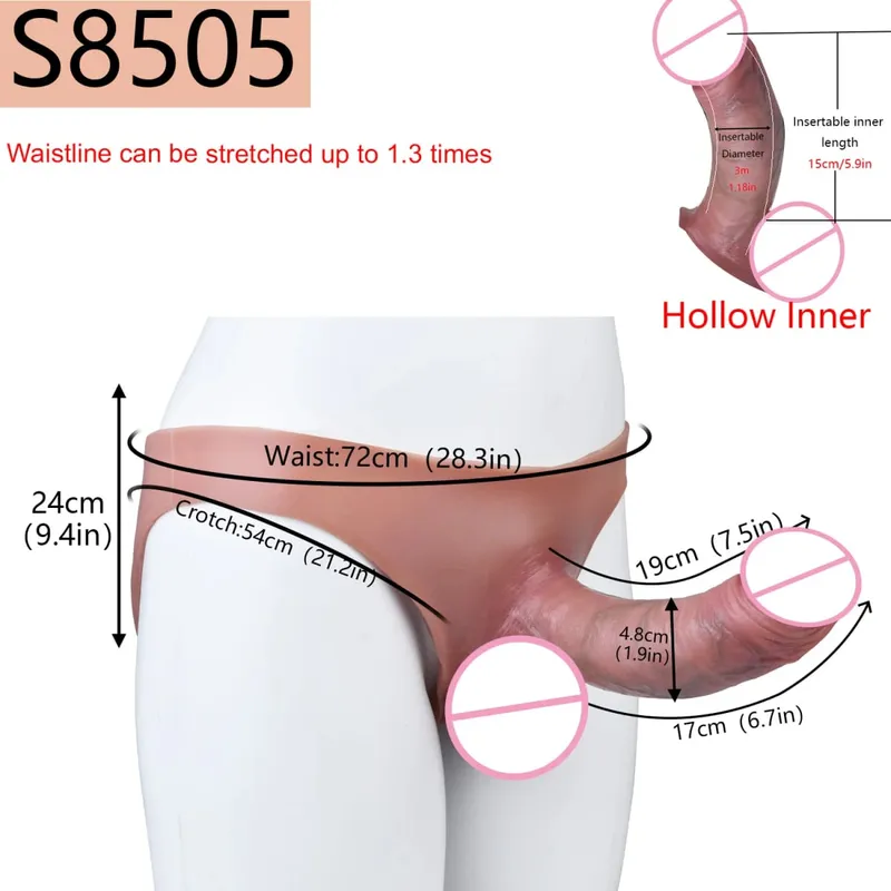 Big Knot Hollow Dildo Pants Adult Men Strap-On Penis Sleeve насадка на член Underwear For Couples Sex Pleasure Erotic Goods