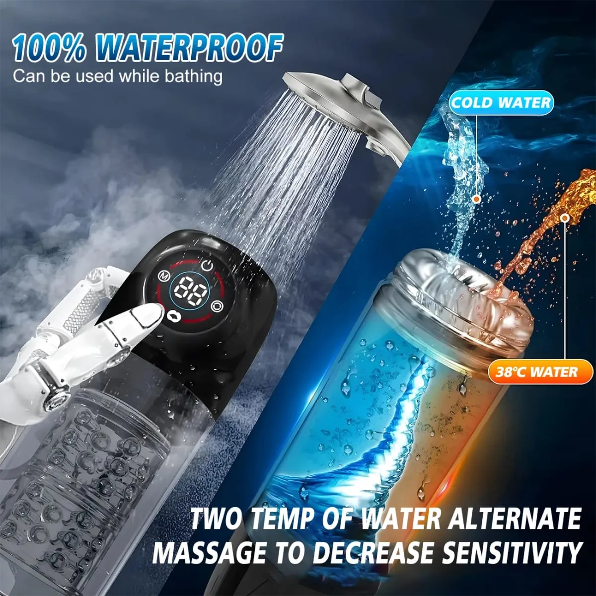 Automatic 6 IN 1 7 Rotating Sucking Licking Modes Male Masturbator Vacuum Penis Pump Vagina Masturbation Sex Toy for Men