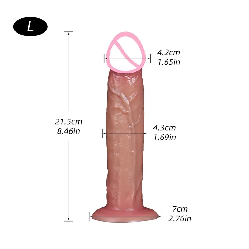 5 Sizes Realistic Dildo Sex Toys for Women Soft Huge Penis Suction Cup Thick Anal Dildo Adult Masturbator Cock Dick Butt Plug