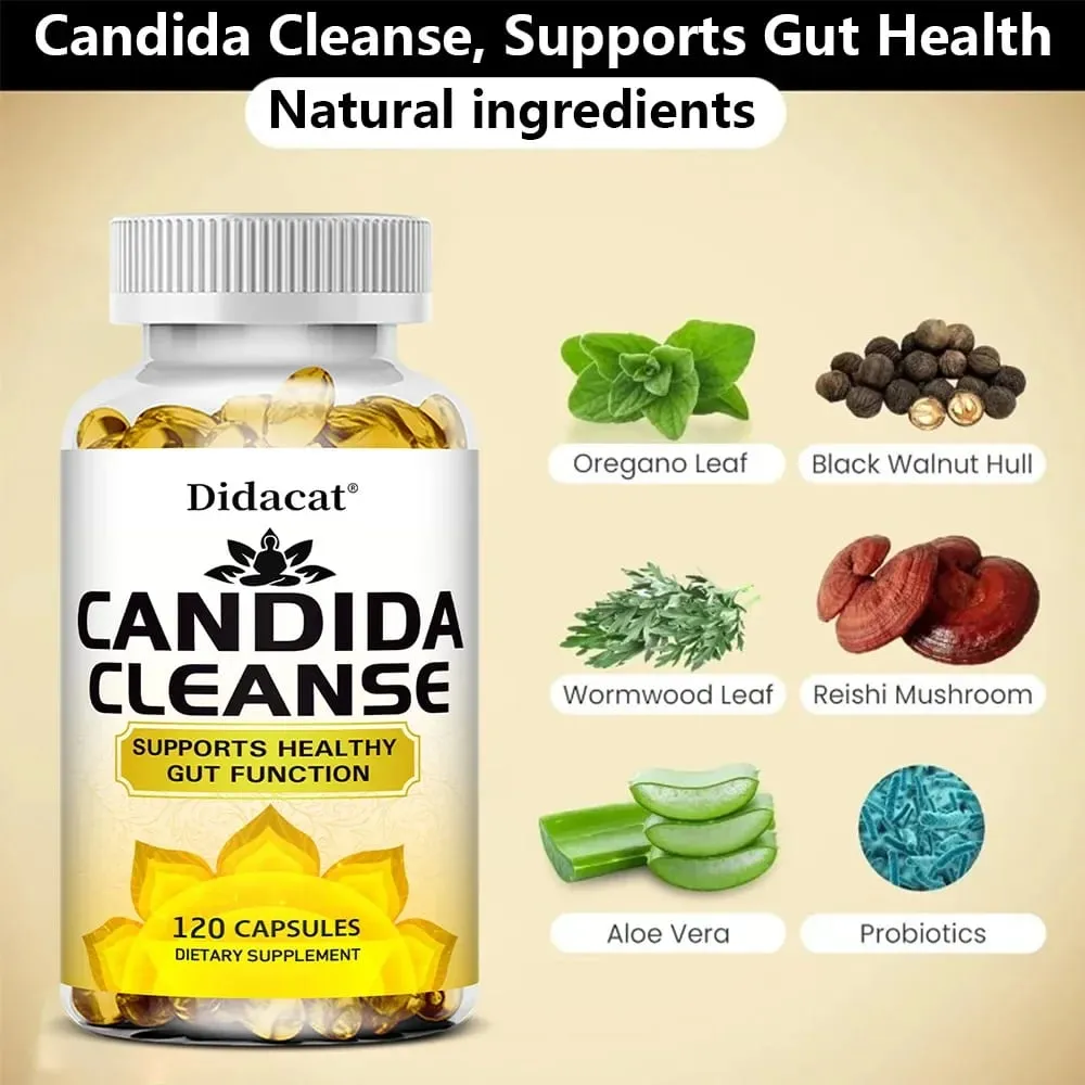 Candida Cleanse Gut Health Supplement - Improves Digestive Comfort Cleanses and Detoxifies Supports The Gut and Colon — image 5