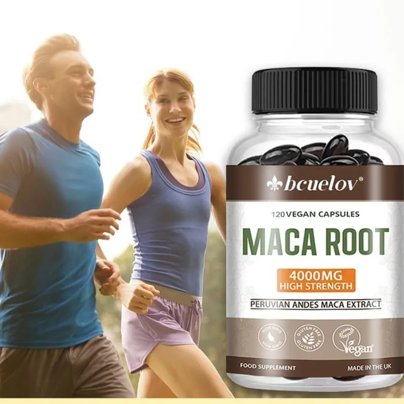Organic Maca Root 4000mg Per Serving Natural Energy Supplement Peruvian Maca for Men & Women Non-GMO Gluten-Free