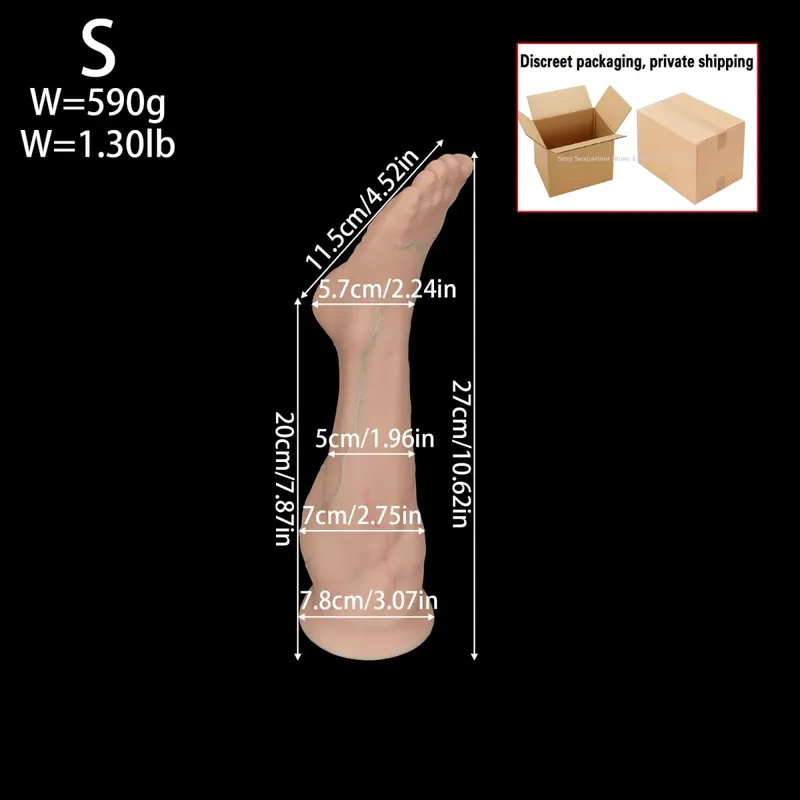 Big Feet Anal Plugs Training Big Silicone Leg Ass ButtPlug Deep Masturbator Dildo Dilator Stimulator Anal Sex Toys Women Men 18