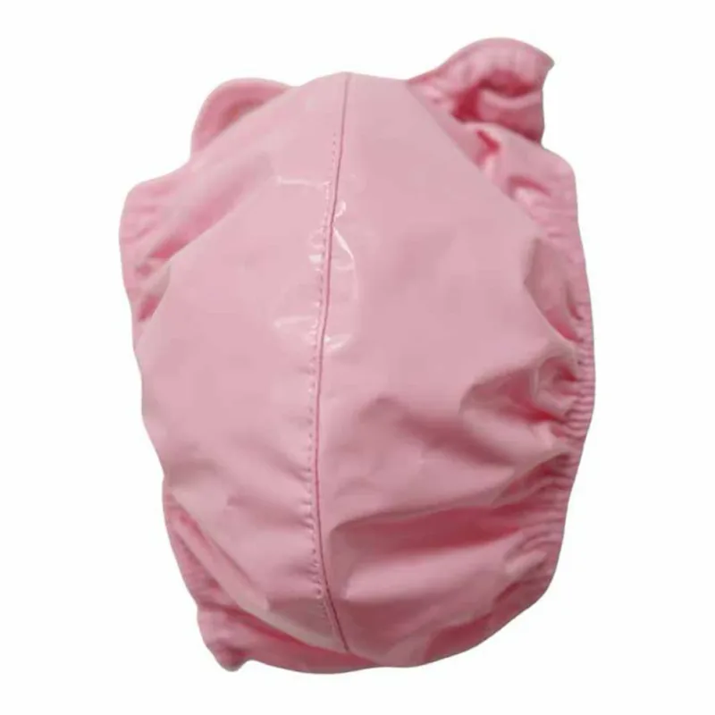Sexiga män PVC glänsande U konvex pouchtrosor Lågväxt G-string Latexolja Glossig Sexig stringtrosa Carapace U Bulge Underkläder