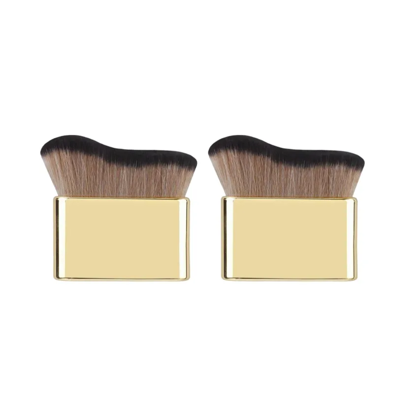 Body Self Tanning Brush Gold Soft Makeup Brushes Portable Self Tan Brush Neck Leg Foundation Sunscreen Cream Applicator Tools