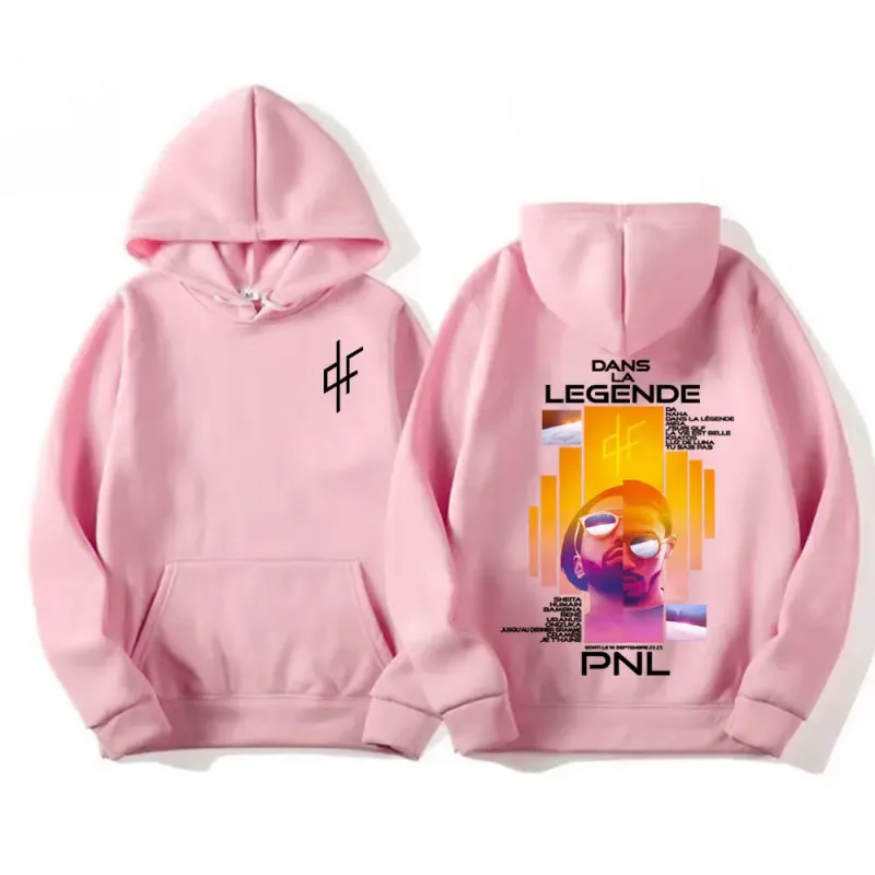 Französischer Rapper Le Monde Chico PNL Album Cover Hoodies Herrenbekleidung Hochwertige Fleece-Sweatshirts Mode Hip Hop Retro Hoodie