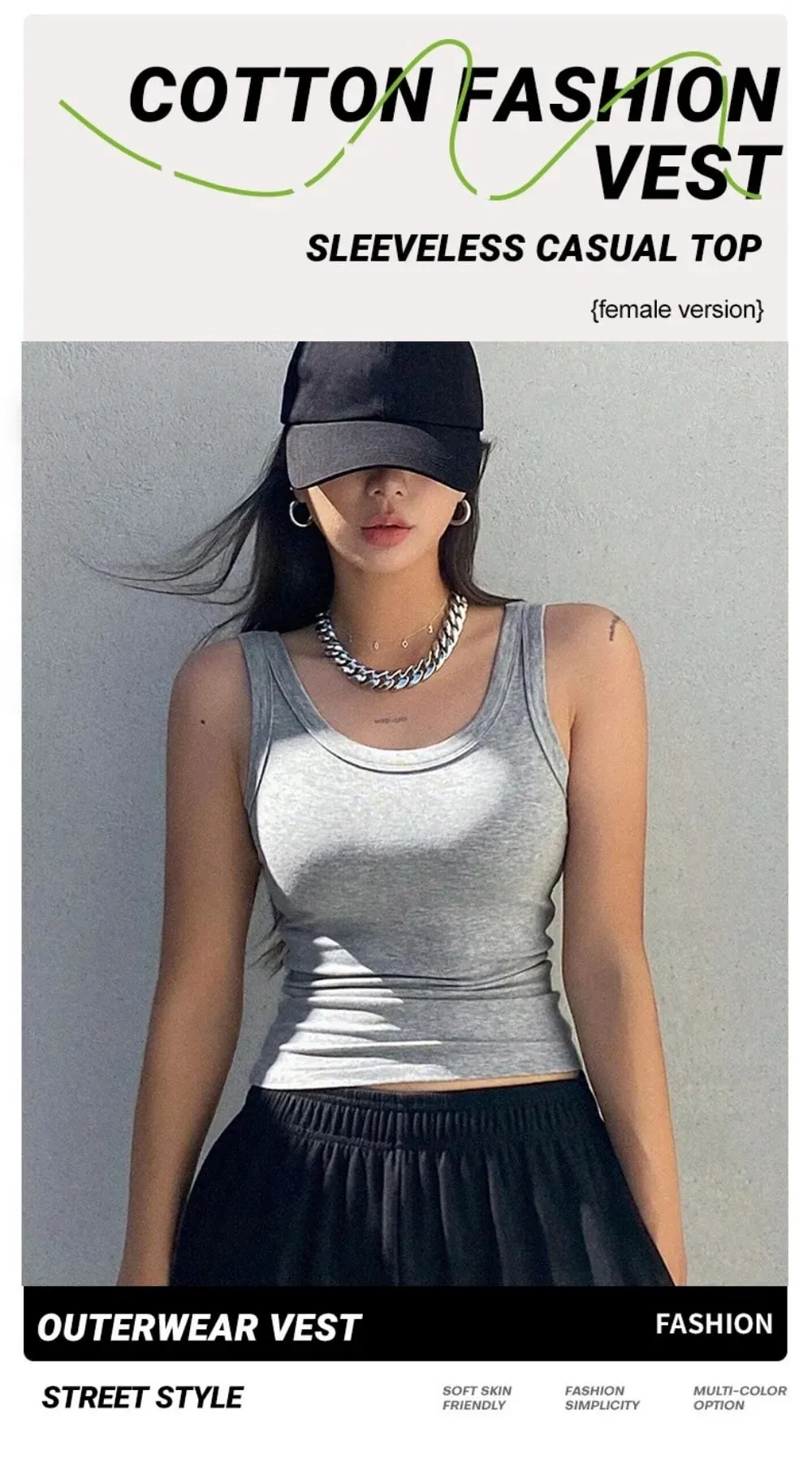 Y2K Ribbed Cotton Tank Tops Womens Summer Slim O-Neck Sleeveless Basic Soft Breathable Vest Sporty Jogging Wear Daily Undershirt