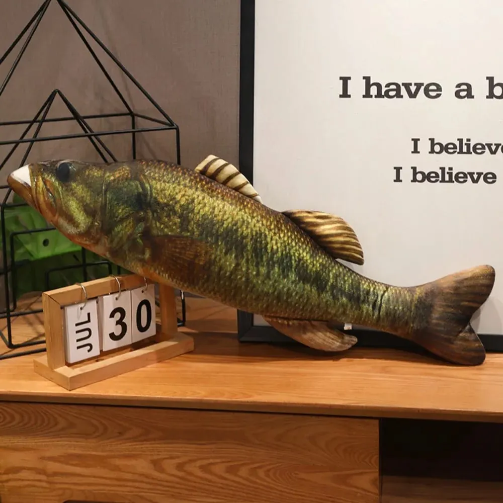 Sofa Cushion Perch Simulation Fish Pillow Grouper Stuffed Cartoon Fish Lovely Soft Fish Anime Pillow Bedroom
