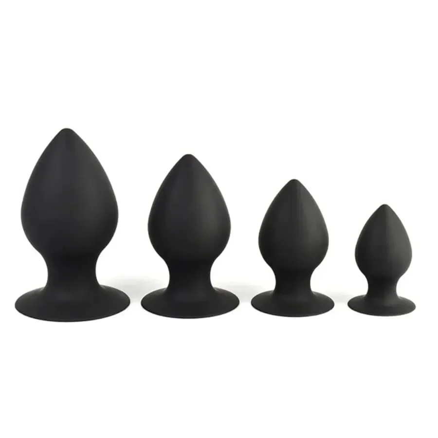 Anal Butt Plug Training Sets 3Size Silicone Sex Toys Anal Butt Plugs Trainer Kit Anal Sex Toys for Men Women Couple Beginners