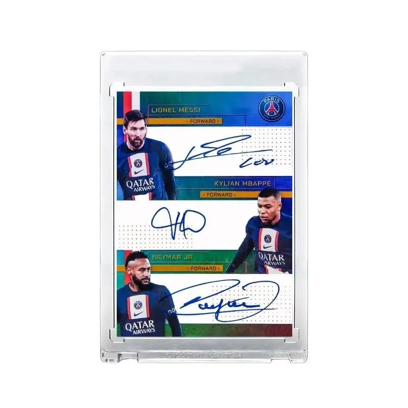 DIY All-Star Soccer Cards Set Featuring Messi Ronaldo & Mbappé Ultimate Birthday Gift Box for Football Boys Collection Card