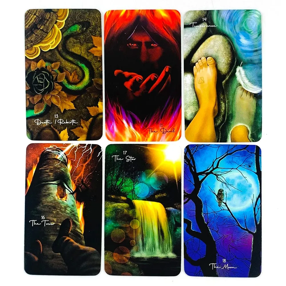 Tarot of Oneness Tarotkort 84 kort Mystisk tarotlek Andlig vägledning Spådomskortspel för tarotutövare