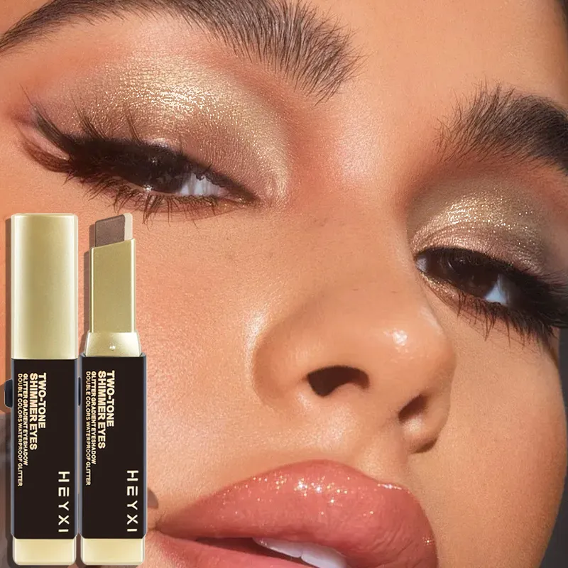 Double Color Eye Shadow Stick Naturally Tinged Not Easy to Mottle Off Makeup Pure Color Create Natural Makeup Effect