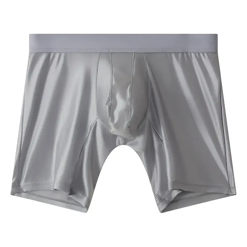 M-xxl Mens Underwear Boxers Solid U Pouch Panties Para sa Lalaki Extended Leg Boxer Shorts Homme Middle Waist Sports Underpants Lalaki