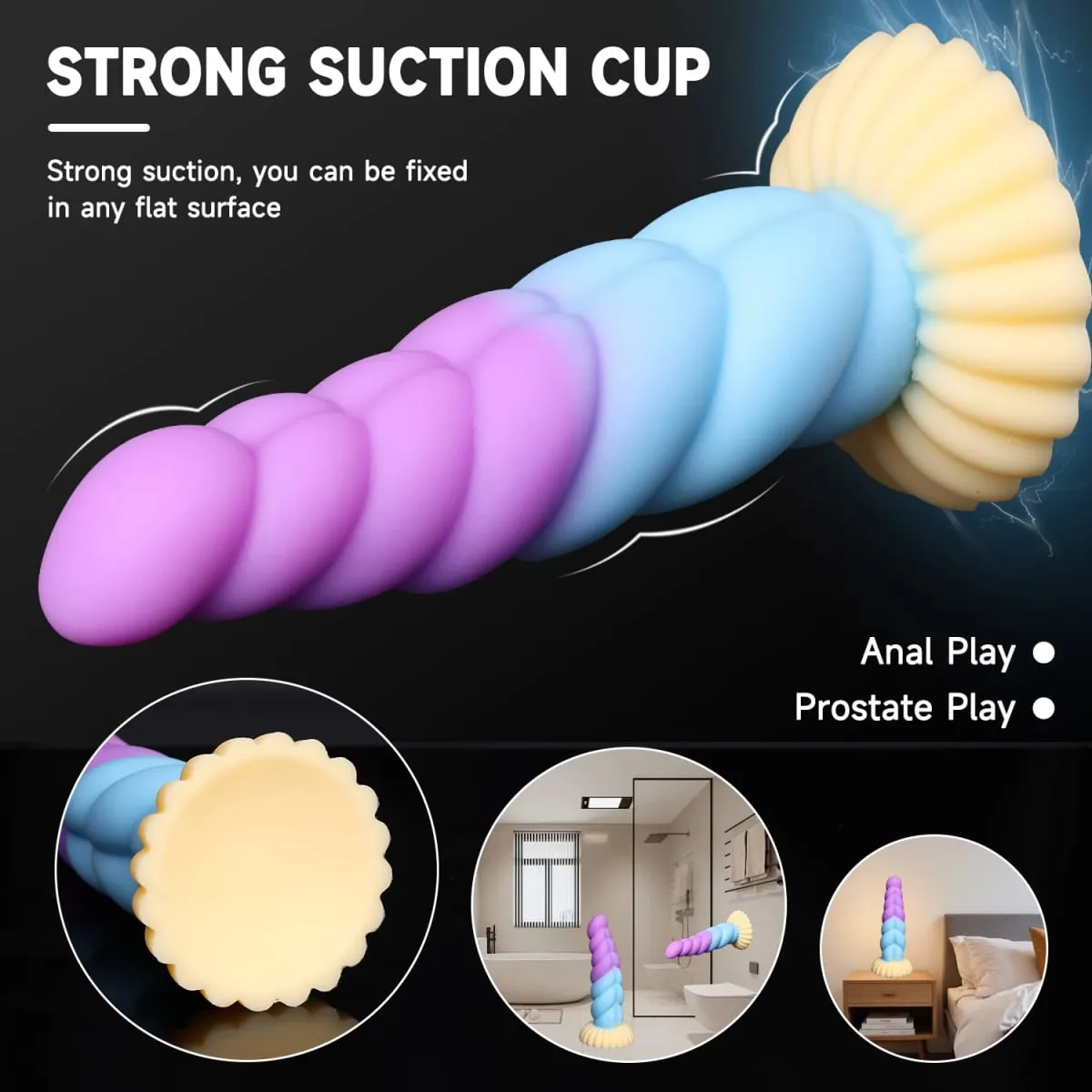 Fantasy Anal Plug Dildos Prostate Clit G-Point Stimualor Vagina Massage Butt Plug Soft Silicone Adult Sex Toys for Women and Men