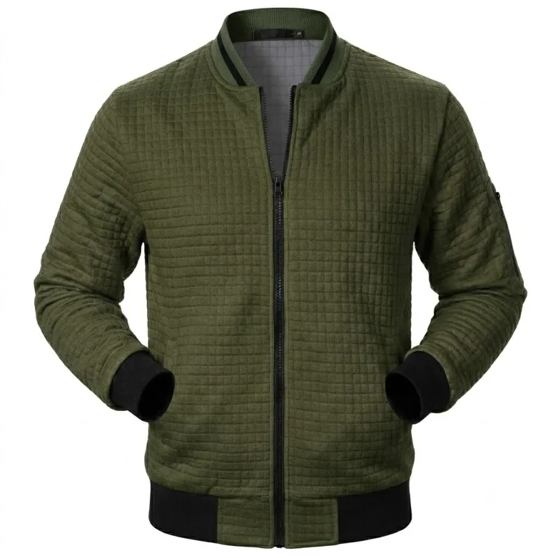 Autumn Men's Full Zip Athletic Sweatshirts Jacket Long Sleeve Casual Coats Men Sports Running Track Jacket Lightweight Outerwear