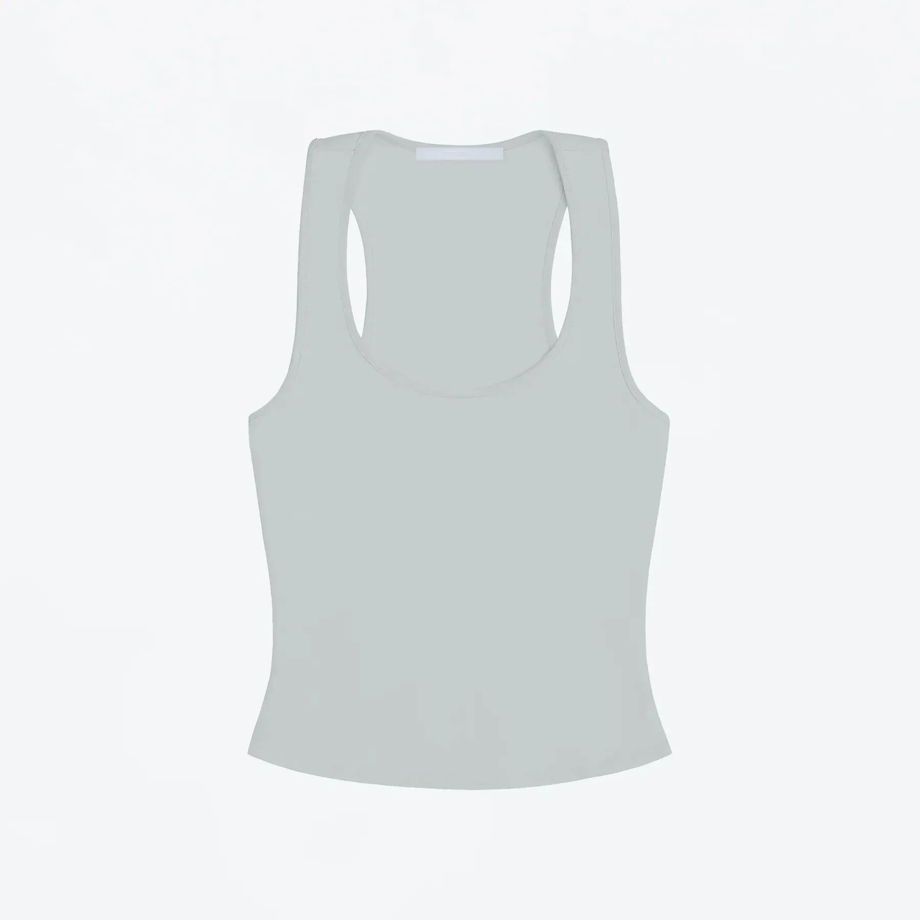 Tank Top with Wide Shoulder Straps for All Seasons Racerback Sports Vest Everyday Sports Innerwear High-Elastic Solid Color Slim-Fit Top Multi-Color Basic Casual Tank Top — image 9