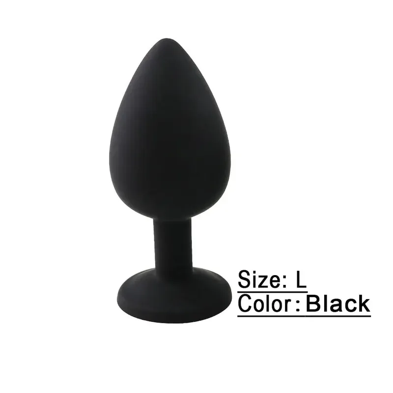 S/M/L Soft Silicone Anal Plug Mini Erotic Butt Plug Sex Toy for Beginner Men Women Gay Couples Prostate Stimulator Anal Sex Toy