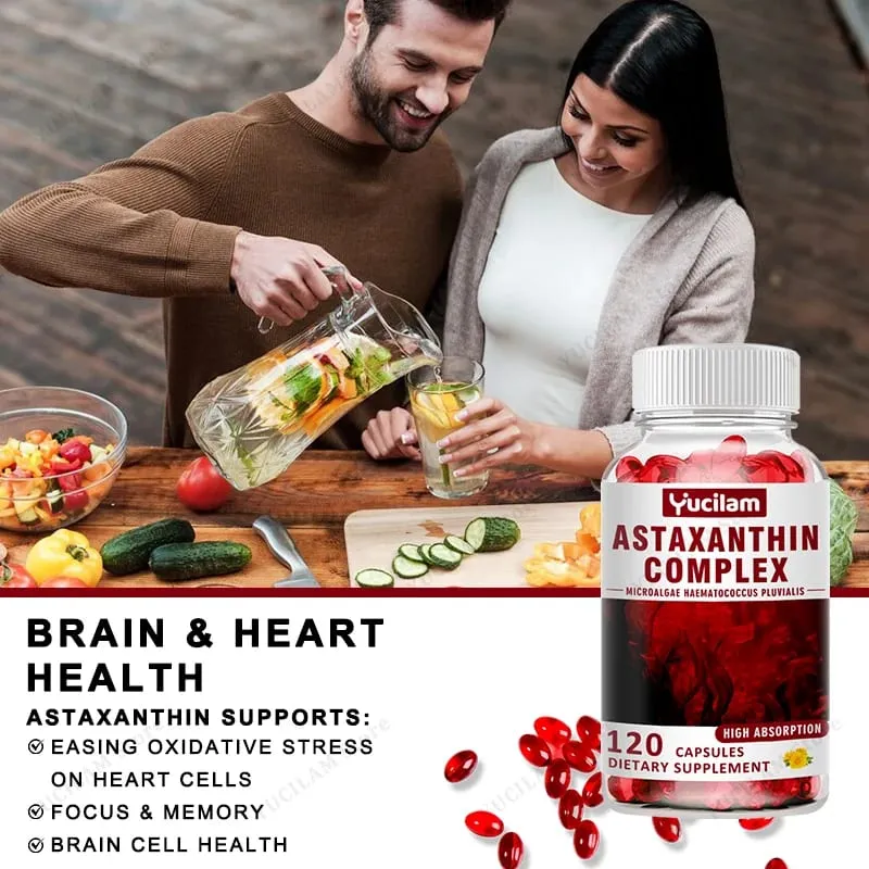 Astaxanthin Supplements 24mg - Support Skin Antioxidant & Eye Normal Joint & Immune System Health