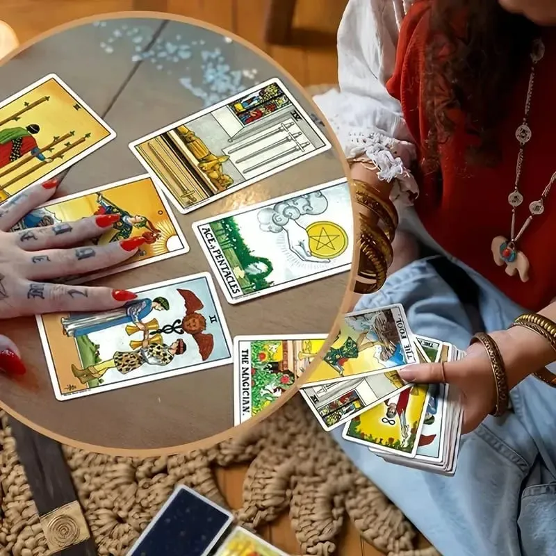 78 Card Classic Tarot Card Set Playing Cards Party Board Game Fate Card Fortune Telling Game Ideal For Beginners