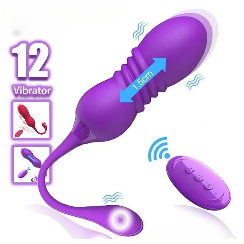 Retractable Vibration Vibrating Egg Wireless Remote Control Female Adult Sex Toys Female Masturbator Products