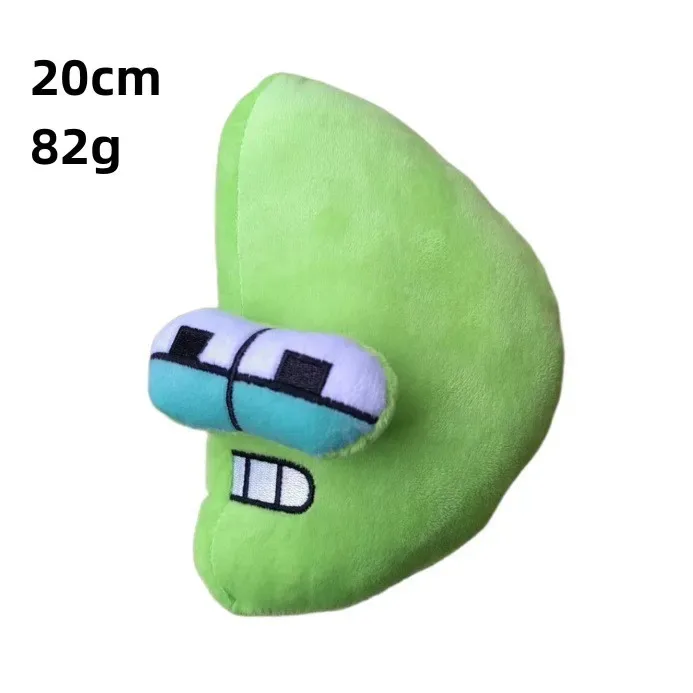 26 English Alphabet Lore 0-9 Number Plush Toy Anime Doll Kawaii Children's Enlightenment Montessori Plush Toy Doll Birthday Gift