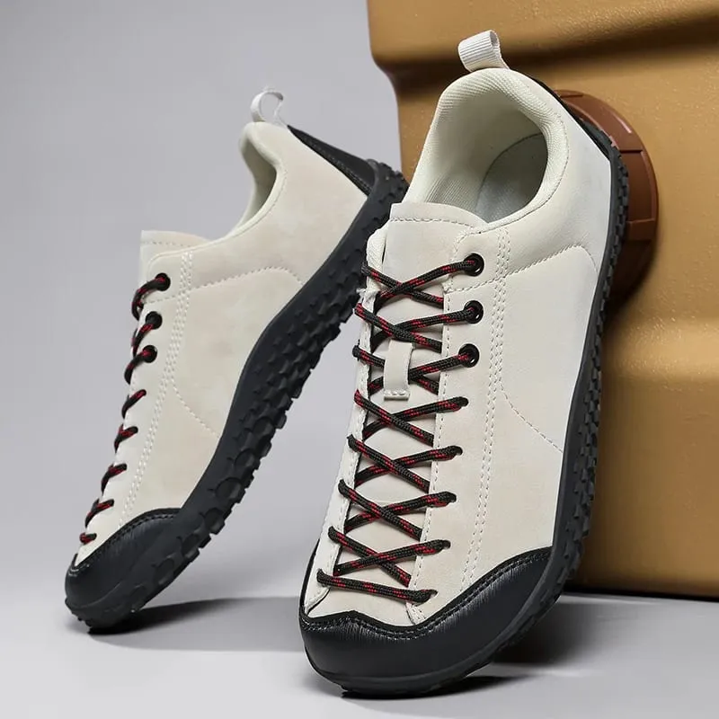 Scarpe da ginnastica a punta larga a piedi nudi Scarpe da esterno minimaliste unisex Zero Drop Scarpe sportive da passeggio con lacci antiscivolo 36-38 Scarpe taglie forti