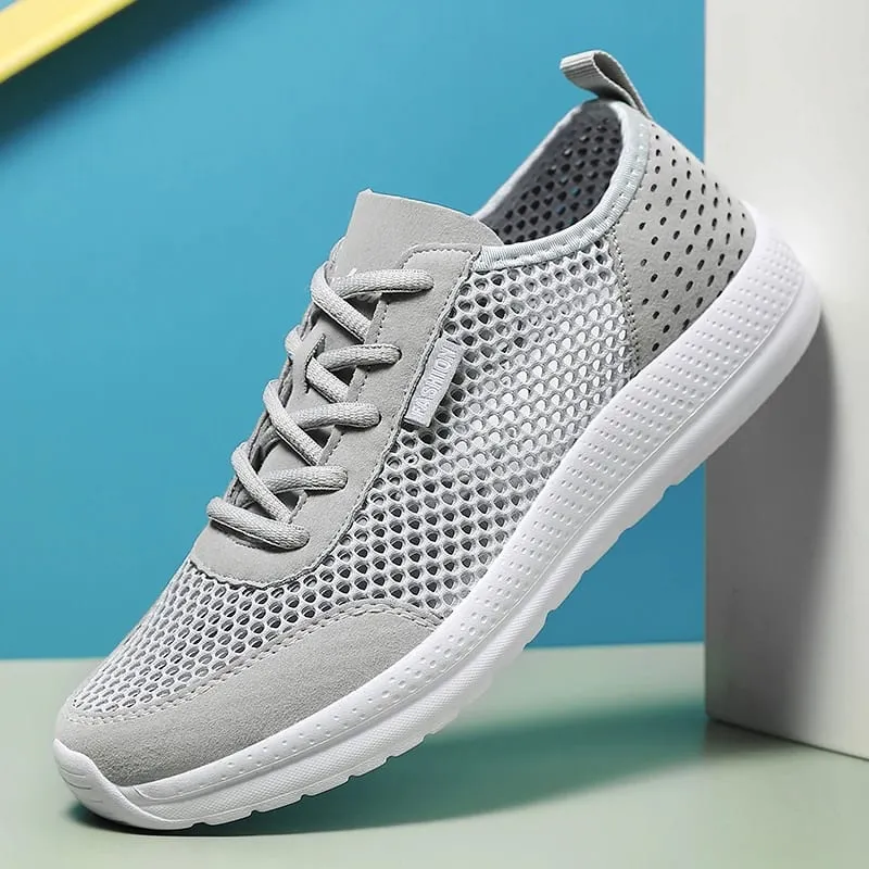 Fashion Men's Sneakers Lightweight Breathable Air Mesh Casual Running Shoes Non Slip Comfortable Slip on Sneakers for Men Tenis