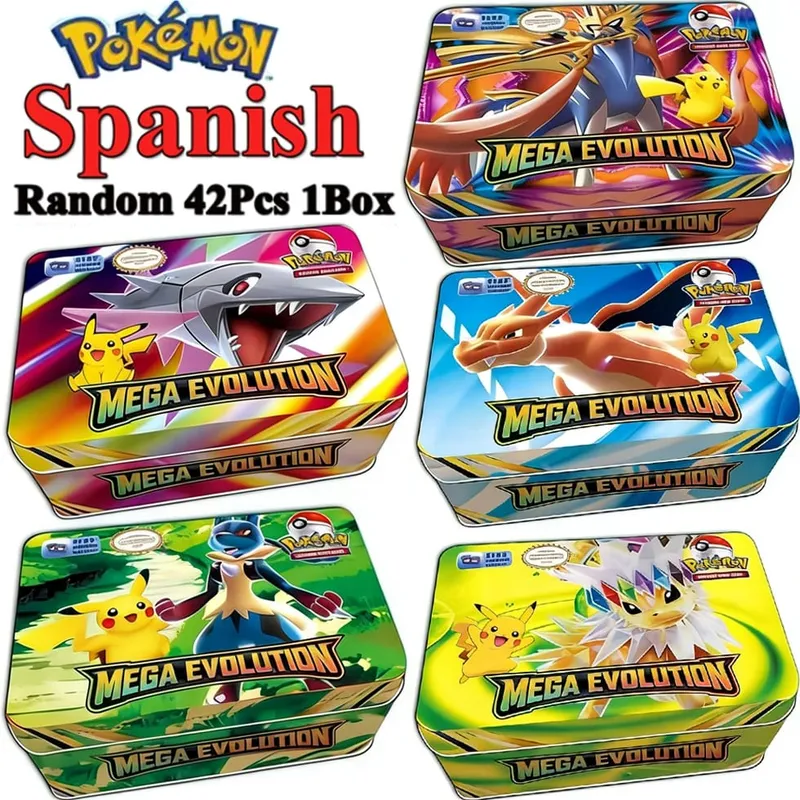 42pcs Pokémon Cards Battle Toys Lost Origin Pokémon Box with Anime Bank Pokémon Game Cards MEGA EVOLUTION for Childre