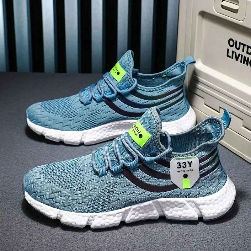 Men Casual Sport Shoes Breathable Lightweight Sneakers Unisex Outdoor Mesh Running Shoe Athletic Jogging Tenis Walking Shoes Men