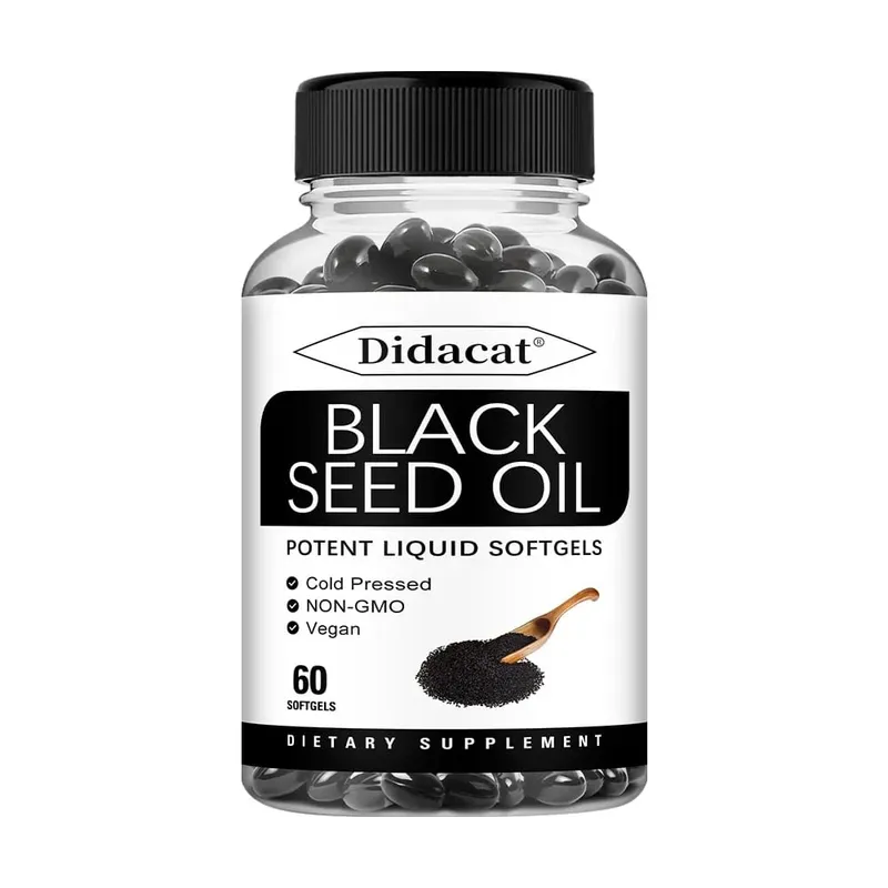 Vegan Black Seed Oil Capsules - Supports Immune Joint Digestive Hair Skin Health - Non-GMO Gluten Free Supplement