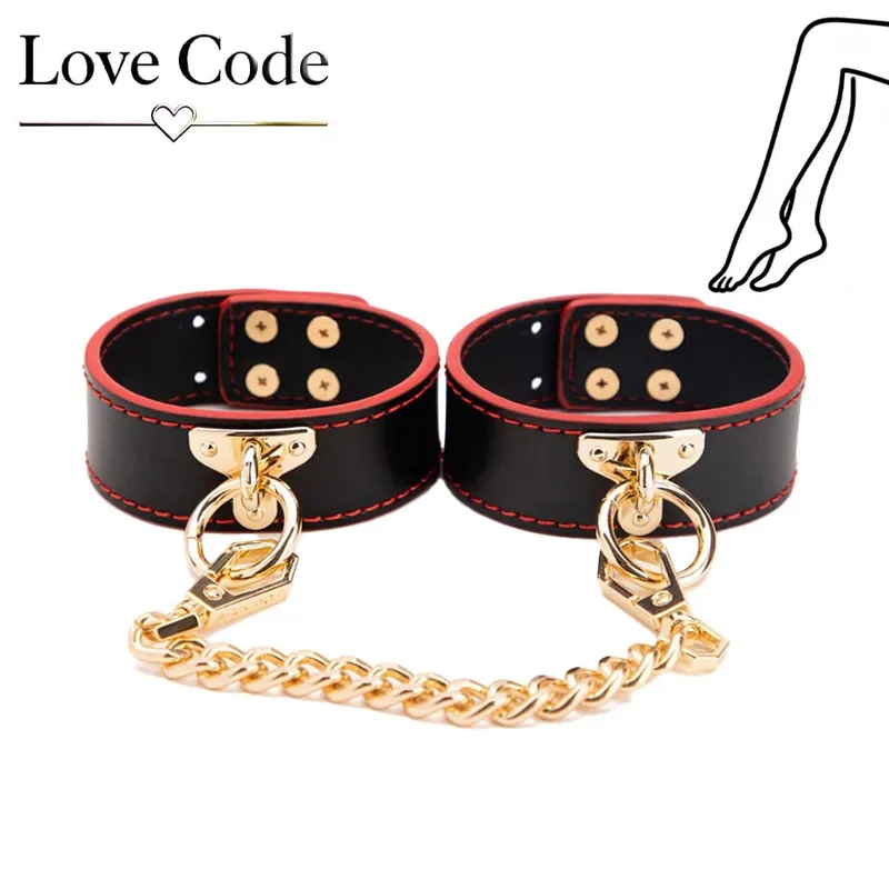 Genuine Leather BDSM Bondage Kits Sex Toys for Couples Handcuff Ankle Cuffs Collar Gag Hogtie Restraints SM Set Adult Love Games