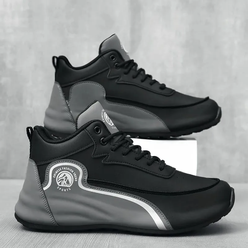 High-Top Casual Sneakers for Men Trendy Thick-Soled Dad Shoes Breathable Soft-Soled Non-Slip Versatile Men's Shoes Everyday Commuting Height-Increasing Sports Trendy Shoes 9