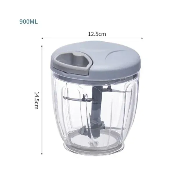 500/900ML Garlic Chopper Manual Garlic Press Food Vegetables Cutter Meat Grinders Kitchen Gadgets Hand Mincer Garlic Masher